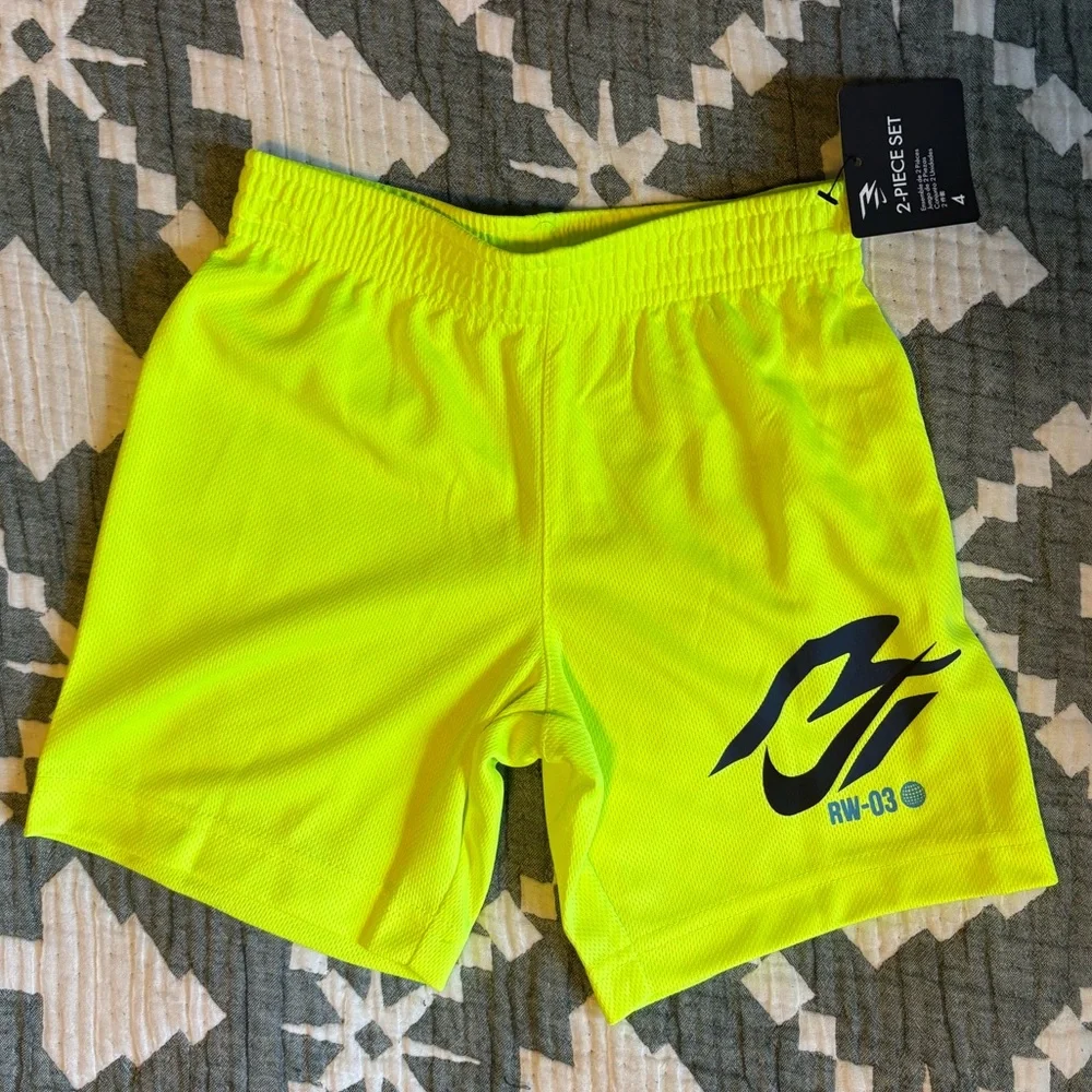 Spider-Man Ref Tee & Shorts Set + Navy & Neon Yellow Athletic Set - Picture 4 of 7
